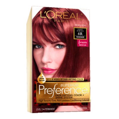 L’Oreal Superior Preference Hair Color – 6R Light Auburn – Queen