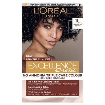L’Oreal Paris Excellence Crème Universal Nudes 1U Black Hair Dye – Queen